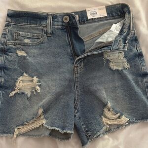 SO Blue Distressed Jean Shorts